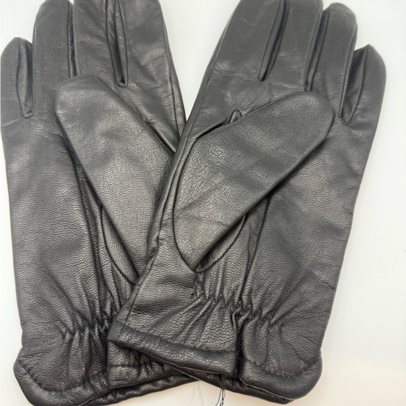 Elegant Charcoal Leather Gloves for Men - Picture 2 of 7